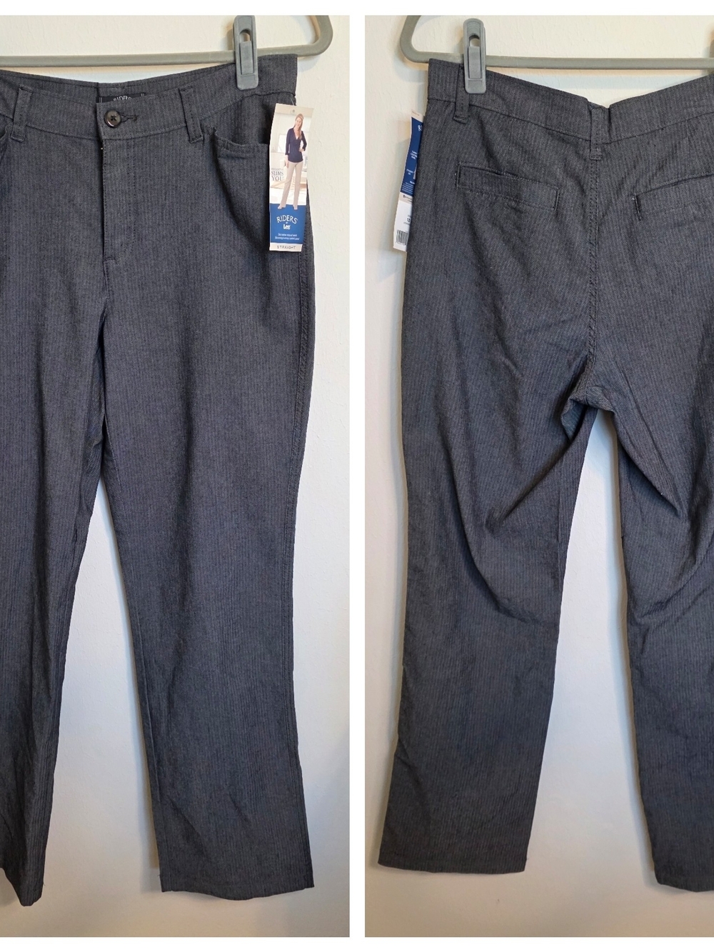 Lee Riders Charcoal Pinstripe Trousers